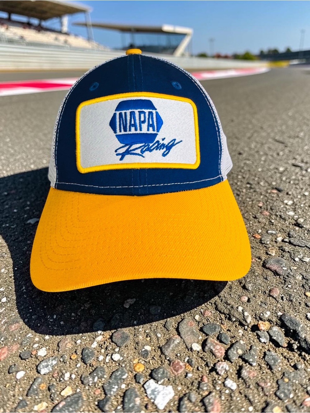 NAPA Racing Hat Cap Strapback Blue Yellow Chase Elliott 9 NASCAR Mens EUC